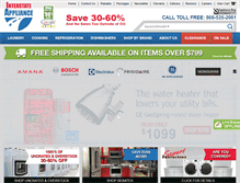 Tablet Screenshot of interstateappliance.com